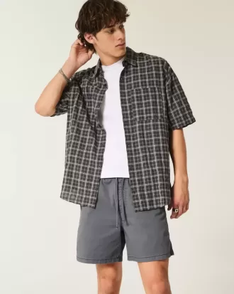 Twill-Shorts zum Überziehen bis zur Mitte des Oberschenkels