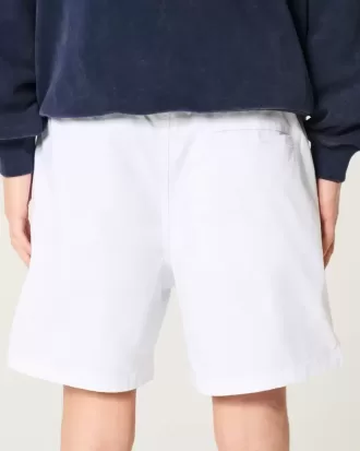 Twill-Shorts zum Überziehen bis zur Mitte des Oberschenkels