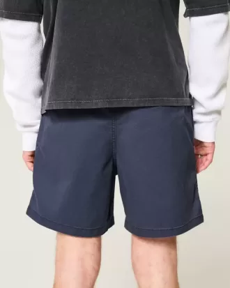 Twill-Shorts zum Überziehen bis zur Mitte des Oberschenkels