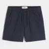 Twill-Shorts zum Überziehen bis zur Mitte des Oberschenkels