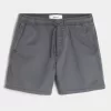 Twill-Shorts zum Überziehen bis zur Mitte des Oberschenkels