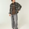 Verwaschene graue Skater-Baggy-Jeans