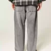 Verwaschene graue Skater-Baggy-Jeans
