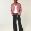Verwaschene schwarze Baggy-Bootcut-Jeans