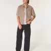 Verwaschene schwarze Baggy-Jeans Verwaschene schwarze Baggy-Jeans