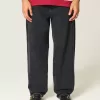 Verwaschene schwarze Skater-Baggy-Jeans