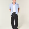 Verwaschene schwarze Super Baggy-Jeans mit Sterngrafik
