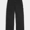 Verwaschene schwarze Super Baggy Painter Jeans