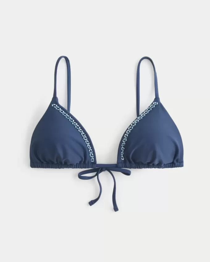 Verziertes Triangel-Bikinioberteil