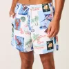 Volley-Badehose bis zur Mitte des Oberschenkels