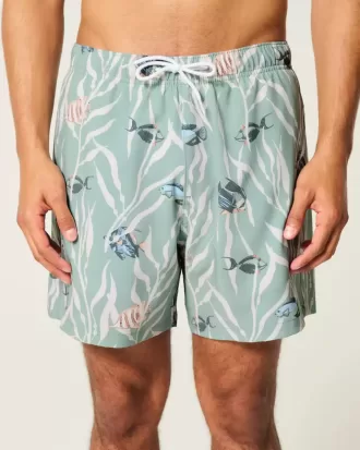 Volley-Badehose bis zur Mitte des Oberschenkels
