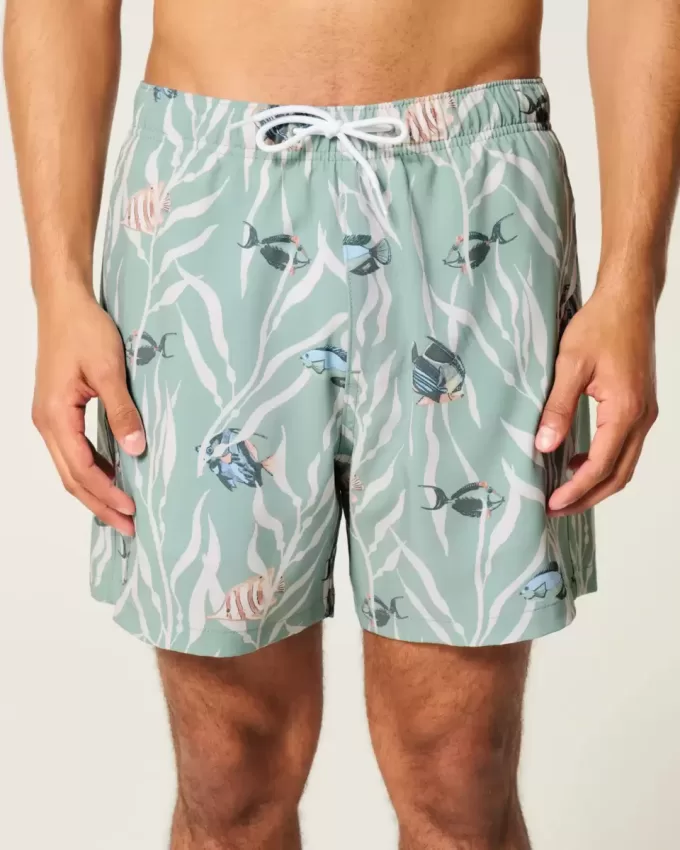 Volley-Badehose bis zur Mitte des Oberschenkels