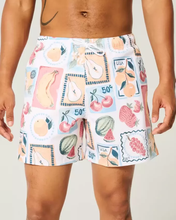 Volley-Badehose bis zur Mitte des Oberschenkels
