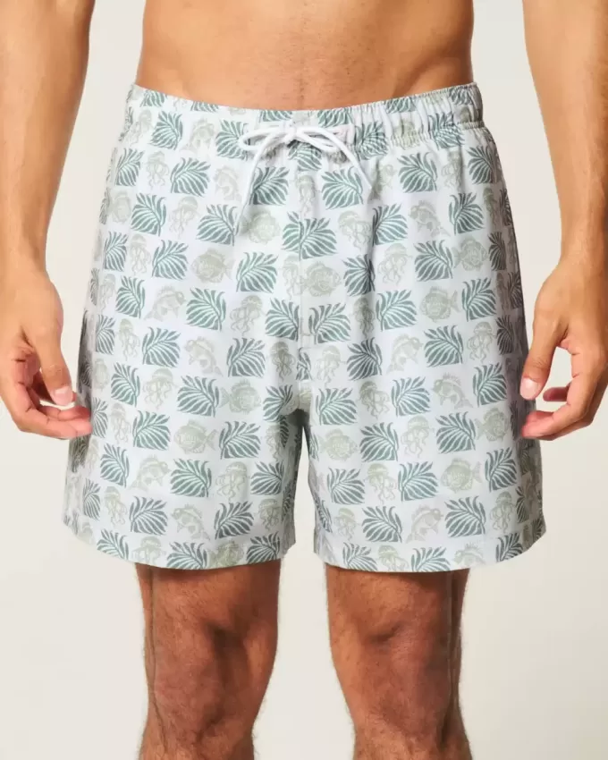 Volley-Badehose bis zur Mitte des Oberschenkels