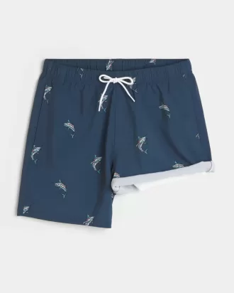 Volley-Badehose bis zur Mitte des Oberschenkels