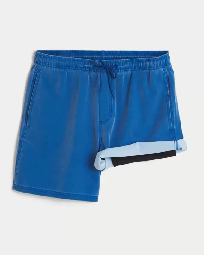 Volley-Badehose bis zur Mitte des Oberschenkels