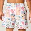 Volley-Badehose bis zur Mitte des Oberschenkels