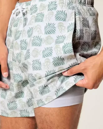 Volley-Badehose bis zur Mitte des Oberschenkels