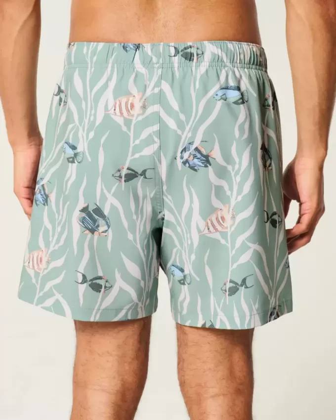 Volley-Badehose bis zur Mitte des Oberschenkels