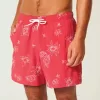 Volley-Badehose mit Stickerei bis zur Mitte des Oberschenkels