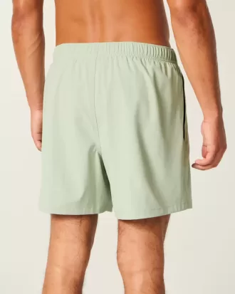 Volley-Badehose mit Stickerei bis zur Mitte des Oberschenkels