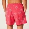 Volley-Badehose mit Stickerei bis zur Mitte des Oberschenkels