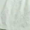 Volley-Badehose mit Stickerei bis zur Mitte des Oberschenkels