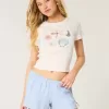Weiche Shorts aus Leinenmischung mit seitlicher Schleife