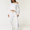 Weite Fleece-Jogginghose
