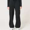 Weite Fleece-Jogginghose