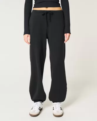 Weite Fleece-Jogginghose
