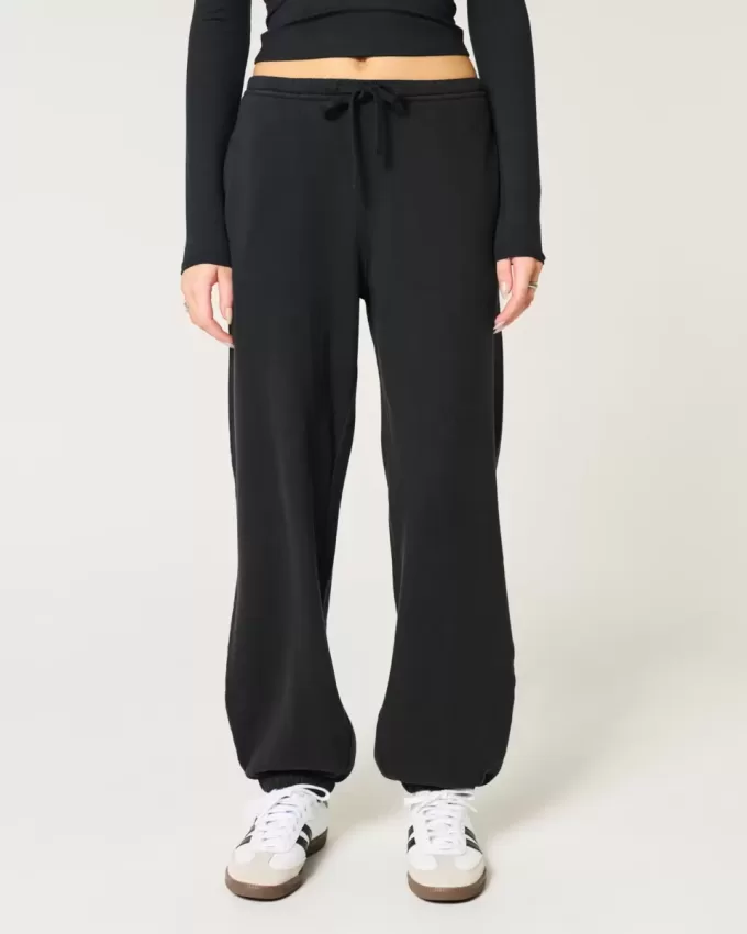 Weite Fleece-Jogginghose