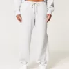 Weite Fleece-Jogginghose