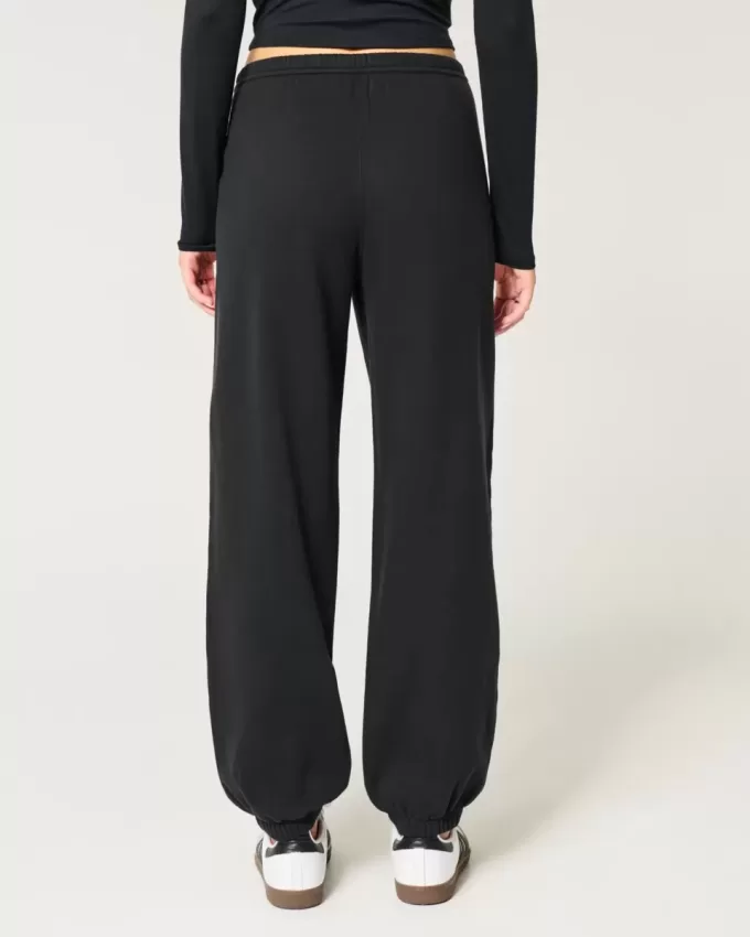 Weite Fleece-Jogginghose