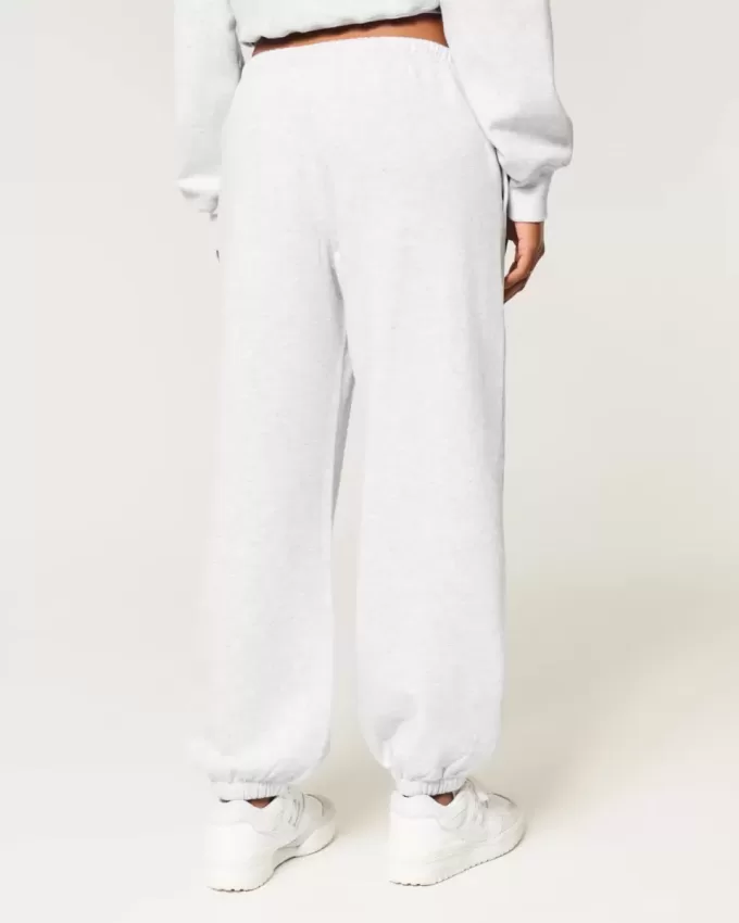 Weite Fleece-Jogginghose