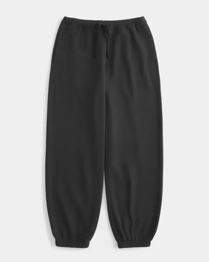 Weite Fleece-Jogginghose