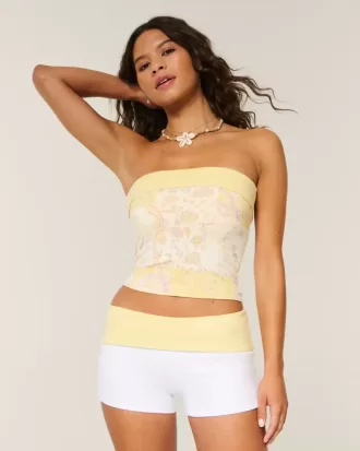 Wendbare Shortie-Shorts aus Strick