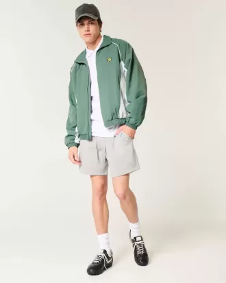 Windjacke mit Golf-Grafik