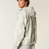 Windjacke mit Reißverschluss und Camouflage-Muster